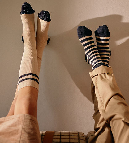 MP Socken - Rib - Elga - Glitter - Champagne Beige MP Socken - Rib - Elga - Glitter - Champagne Beige