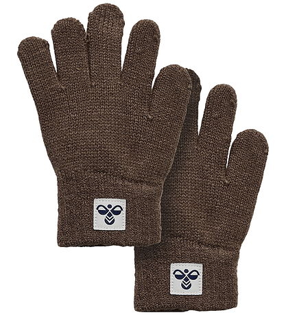 Hummel Gloves - 2-Pack - Knitted - HmlJr - Peppercorn Hummel Gloves - 2-Pack - Knitted - HmlJr - Peppercorn