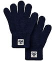 Hummel Gloves - 2-Pack - Knitted - HmlJr - Dress Blues Hummel Gloves - 2-Pack - Knitted - HmlJr - Dress Blues