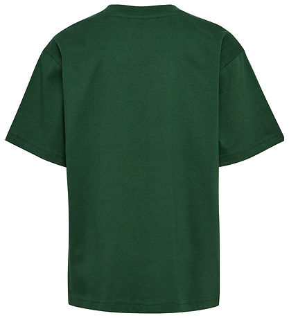Hummel T-shirt - HmlJR - Dark Green w. Logo