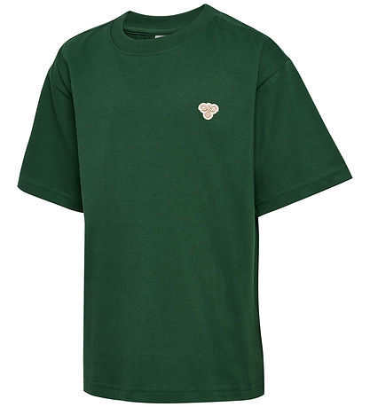 Hummel T-shirt - HmlJR - Dark Green w. Logo