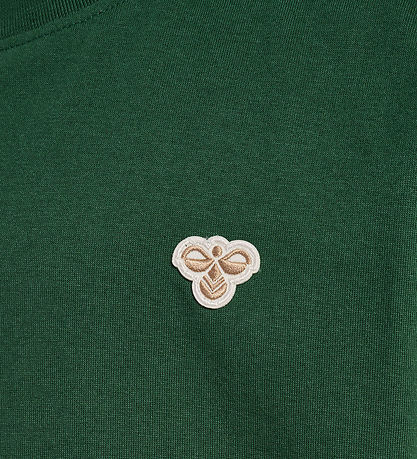 Hummel T-shirt - HmlJR - Dark Green w. Logo