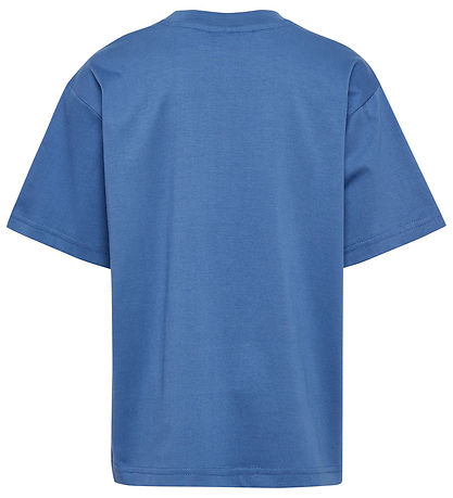 Hummel T-shirt - HmlJR - Dutch Blue w. Logo