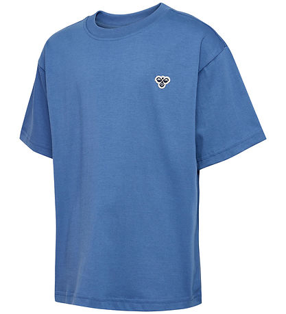 Hummel T-shirt - HmlJR - Dutch Blue w. Logo