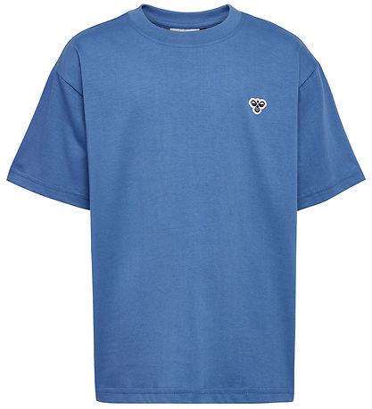 Hummel T-shirt - HmlJR - Dutch Blue w. Logo Hummel T-shirt - HmlJR - Dutch Blue w. Logo