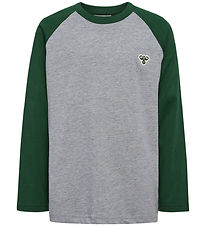 Hummel Blouse - hmlJR - Dark Green w. Logo Hummel Blouse - hmlJR - Dark Green w. Logo