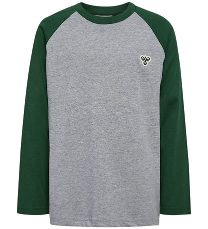 Hummel Bluse - hmlJR - Dunkelgrün m. Logo