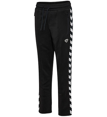 Hummel Track Pants - hmlJR Archive - Black w. Logo Hummel Track Pants - hmlJR Archive - Black w. Logo
