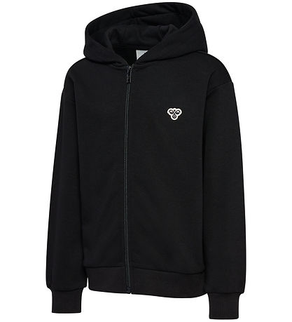 Hummel Cardigan - hmlJR Loose Zip - Black w. Logo