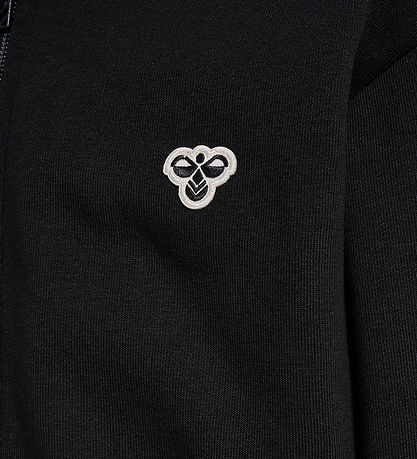 Hummel Cardigan - hmlJR Loose Zip - Black w. Logo