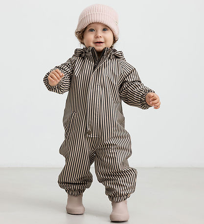 MarMar Rainsuit M Fleece - PU - Orion - Brown Stripe