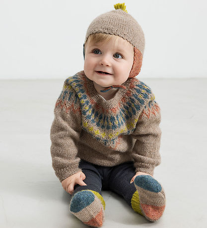 MarMar Blouse - Wool - Tuso - Brown/Multicolour