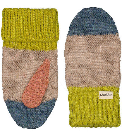 MarMar Mittens - Wool - Alvilda - Brown/Multicolour