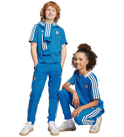 Pantalon adidas Originals - Real Madrid - Blue Bird/Blanc