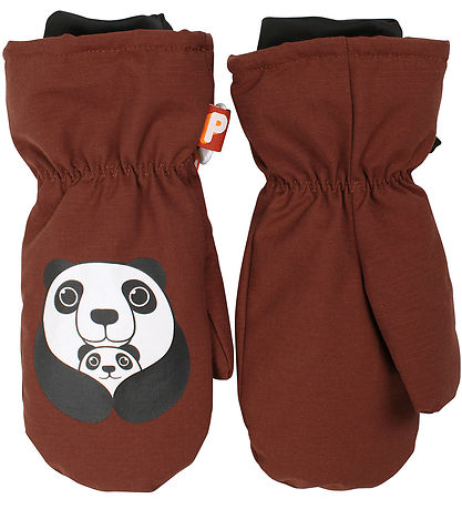 DYR-Cph Fäustlinge m. Fleece - DYRPaw - Brick m. Panda Mom
