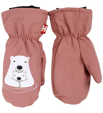 DYR-Cph Fäustlinge m. Fleece - DYRPaw - DK Rose Beige m. Eisbärm