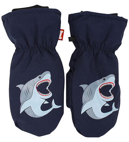 DYR-Cph Mittens w. Fleece - DYRPaw - Navy w. Great White Shark DYR-Cph Mittens w. Fleece - DYRPaw - Navy w. Great White Shark
