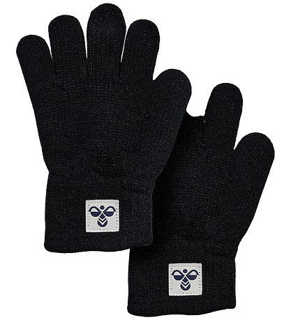Hummel Gloves - 2-Pack - Knitted - HmlJr - Black Hummel Gloves - 2-Pack - Knitted - HmlJr - Black