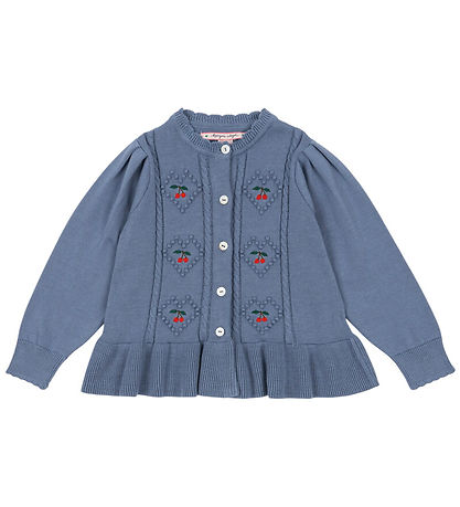 Gilet Konges Sløjd - Tricoté - Soleil - Country Blue