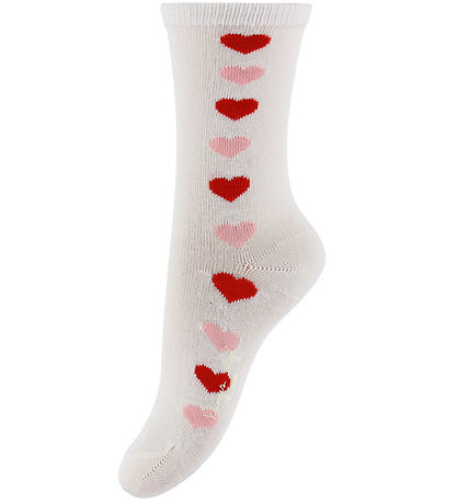 Chaussettes Konges Sløjd - Bambou - 2 Pack - Heart Chaussettes Konges Sløjd - Bambou - 2 Pack - Heart