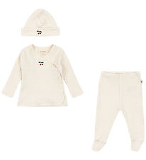 Konges Sløjd Set - Rib - Nia - Cherry w. Pointelle Konges Sløjd Set - Rib - Nia - Cherry w. Pointelle