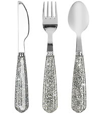 Konges Sløjd Mica cutlery - 3-Parts - Sparkling Blue Konges Sløjd Mica cutlery - 3-Parts - Sparkling Blue