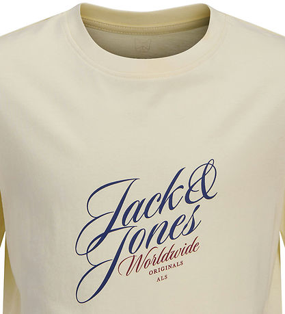 Jack & Jones T-Shirt - JorInwood - Antique White/JNR Jack & Jones T-Shirt - JorInwood - Antique White/JNR