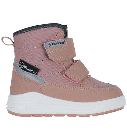 Color Kids Winter Boots - w. Velcro - Woodrose Color Kids Winter Boots - w. Velcro - Woodrose