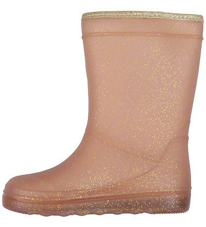 Bottes Thermiques av. Brillant En Fant - Rose Taupe Bottes Thermiques av. Brillant En Fant - Rose Taupe
