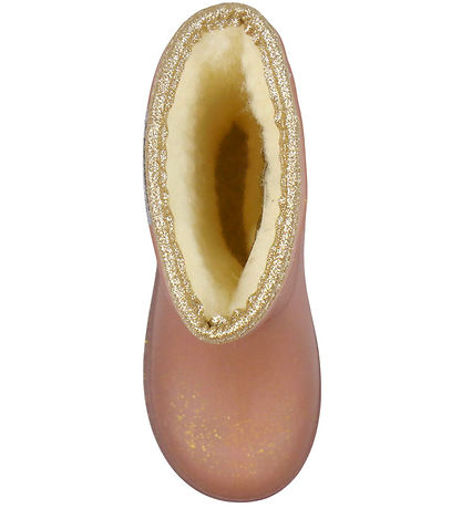 Bottes Thermiques av. Brillant En Fant - Rose Taupe Bottes Thermiques av. Brillant En Fant - Rose Taupe