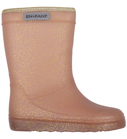 Bottes Thermiques av. Brillant En Fant - Rose Taupe Bottes Thermiques av. Brillant En Fant - Rose Taupe