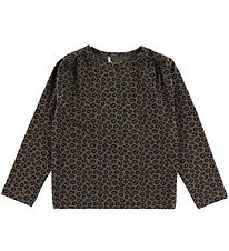 Minymo Blouse - Cotton/Modal - AOP - Chocolate Chip Minymo Blouse - Cotton/Modal - AOP - Chocolate Chip