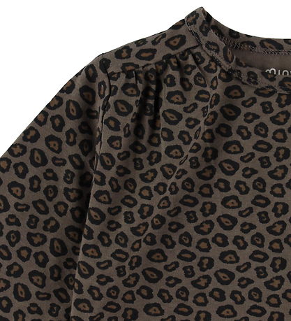 Minymo Blouse - Cotton/Modal - AOP - Chocolate Chip