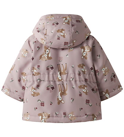 Name It Winter Coat - NbfMaxi - Violet Ice/BAMBI