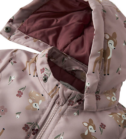 Name It Winter Coat - NbfMaxi - Violet Ice/BAMBI