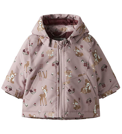 Name It Winter Coat - NbfMaxi - Violet Ice/BAMBI