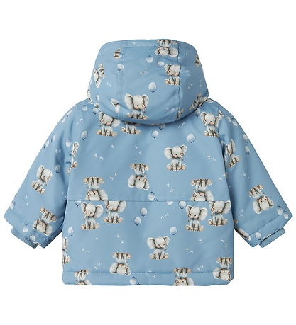 Name It Vinterjakke - NbmMax - Rain Vasket/Elephant