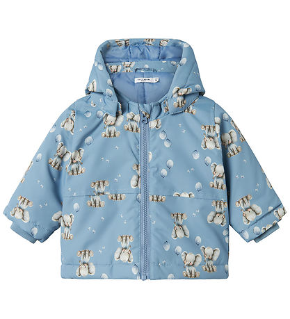 Name It Vinterjakke - NbmMax - Rain Vasket/Elephant