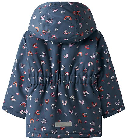 Name It Úlpa - NmfMaxi - Vintage Indigo/Rainbow
