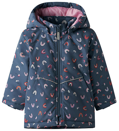 Name It Úlpa - NmfMaxi - Vintage Indigo/Rainbow