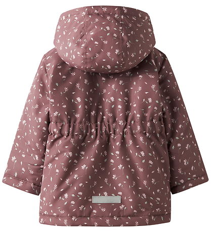 Name It Winter Coat - NmfMaxi - Rose Brown/BLOOM