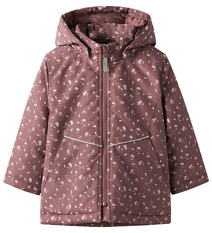 Name It Winter Coat - NmfMaxi - Rose Brown/BLOOM