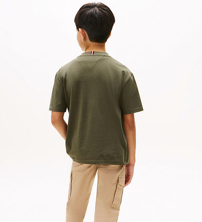 T-Shirt Tommy Hilfiger - Archives des drapeaux - Étain Green T-Shirt Tommy Hilfiger - Archives des drapeaux - Étain Green
