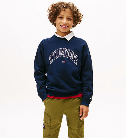 Tommy Hilfiger Sweatshirt - Varsity - Dark Night Navy Tommy Hilfiger Sweatshirt - Varsity - Dark Night Navy