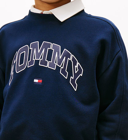 Tommy Hilfiger Sweatshirt - Varsity - Dark Night Navy Tommy Hilfiger Sweatshirt - Varsity - Dark Night Navy