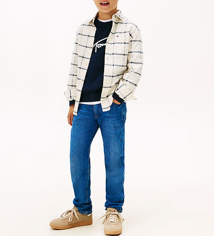 Tommy Hilfiger Gallabuxur - Nútímalegt Straight - Dark Blue