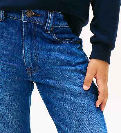 Tommy Hilfiger Gallabuxur - Nútímalegt Straight - Dark Blue