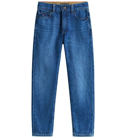 Tommy Hilfiger Gallabuxur - Nútímalegt Straight - Dark Blue