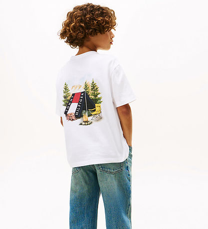 Tommy Hilfiger T-shirt - Camp Tommy - White Tommy Hilfiger T-shirt - Camp Tommy - White