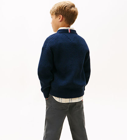 Tommy Hilfiger Bluse - Strick - Dark Nacht Navy Tommy Hilfiger Bluse - Strick - Dark Nacht Navy